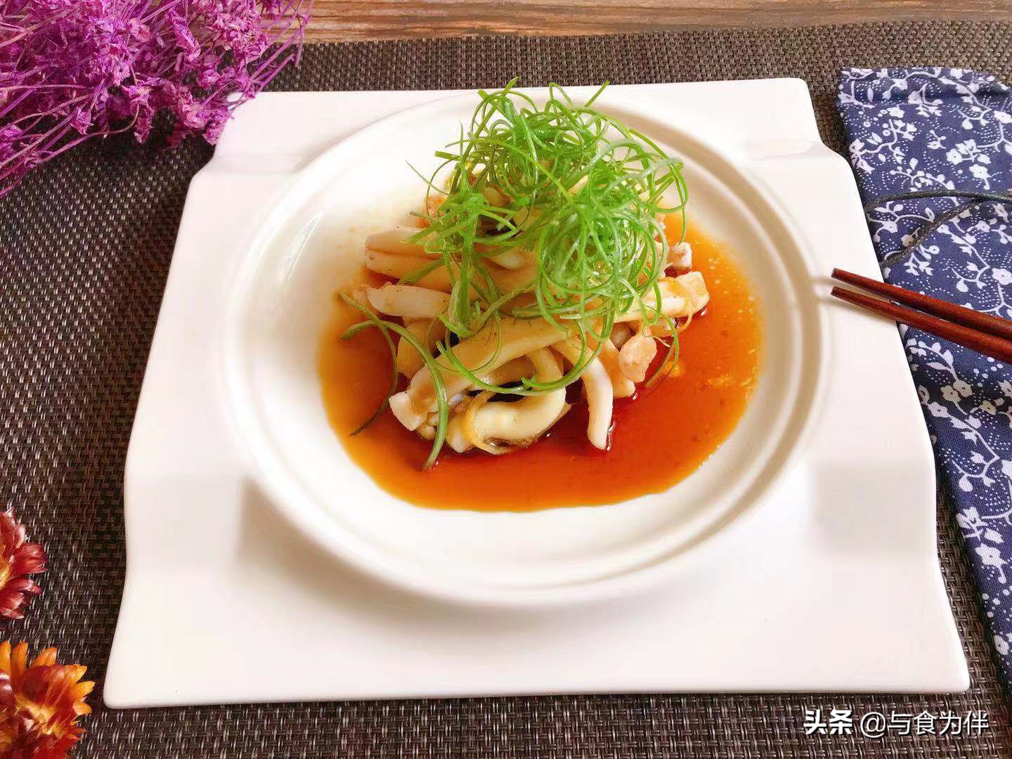 鱿鱼不油炸怎么做好吃,鱿鱼不煎不用炸鲜香肉嫩无腥味