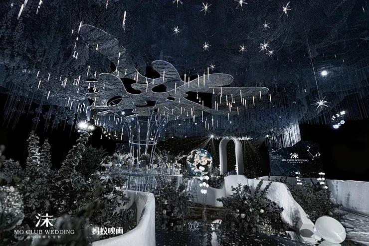 极简轻奢星空主题婚礼,西式城堡星空主题婚礼