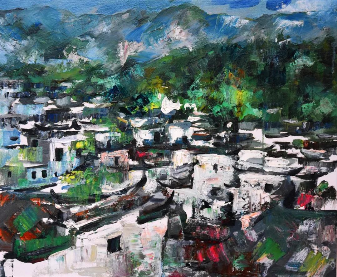 别人都在学校教学，他却身背油画箱带领学生到自然里写生