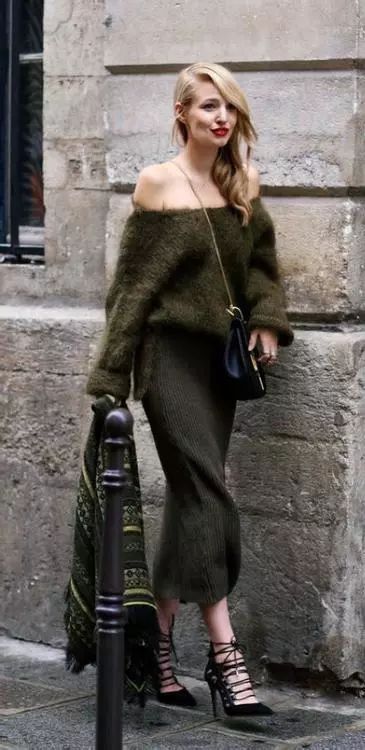 穿搭｜一字肩毛衣－春日里的小心机