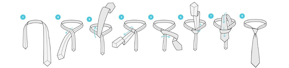 汤尼古其丨如何系领带?领带打法图解,一分钟学会打领带