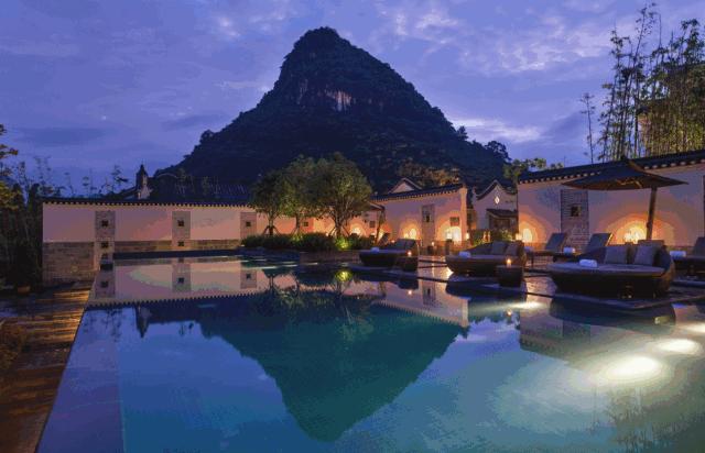 阳朔酒店风景好的推荐,桂林阳朔山水画酒店