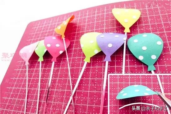幼儿园气球手工贴画,创意手工气球印画