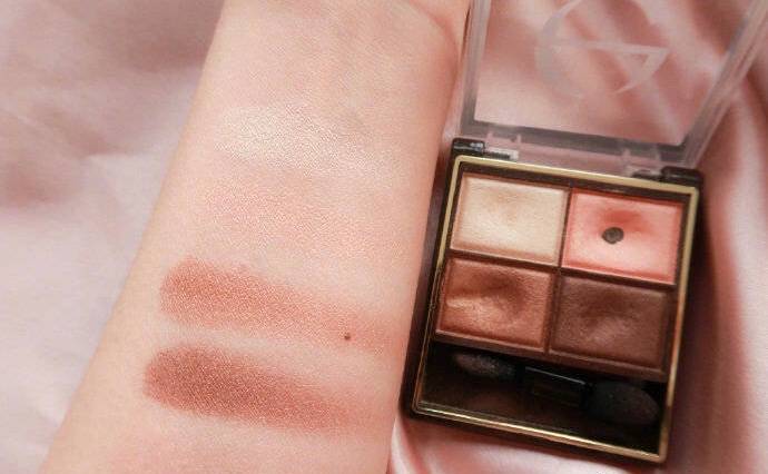 3ce眼影玫瑰香槟四盘如何上妆,新手简单眼影盘推荐百搭
