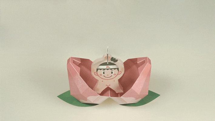 用正方形纸折出的立体中国龙,我们用一张纸做出立体龙