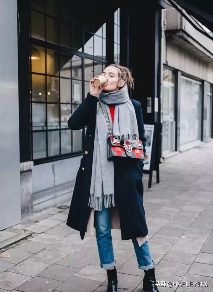 秋冬围巾超好看又时髦的系法,紫小妮秋冬围巾八种系法