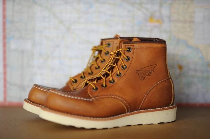 复古民族风长筒靴,工装靴推荐redwing