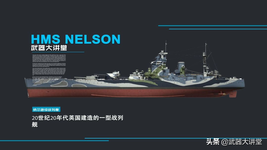 406毫米主炮,巨炮的代表,七巨头之一的英国纳尔逊级战列舰