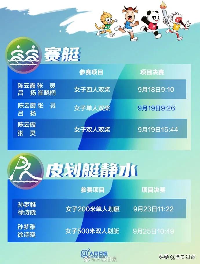 全运会奥运冠军赛程,9.23全运会赛程