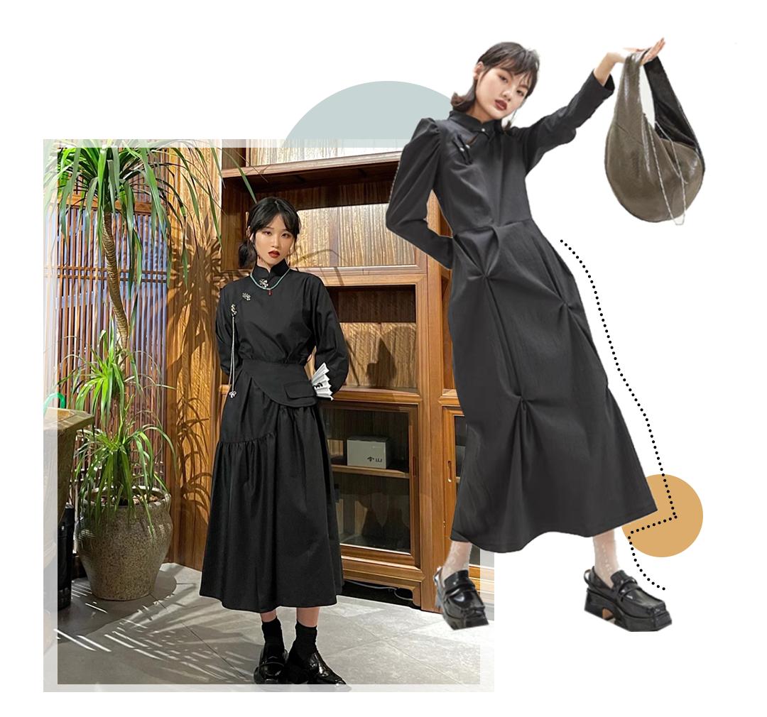 秋天连衣裙推荐,秋天必备的连衣裙简约搭配