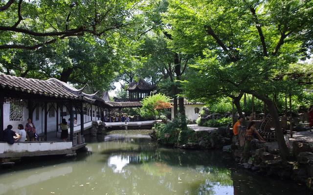 苏州拙政园园林借景,苏州拙政园唯美意境