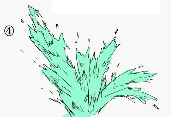 如何画水的流动形态,如何画出水的感觉