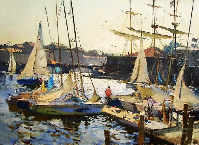 西欧大师画家的风景油画作品,卢卡斯风景油画作品