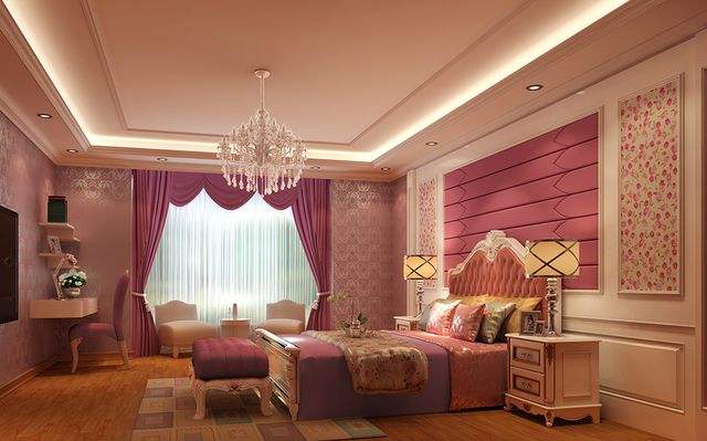 最新欧美卧室房间设计效果图,意式轻奢风卧室设计