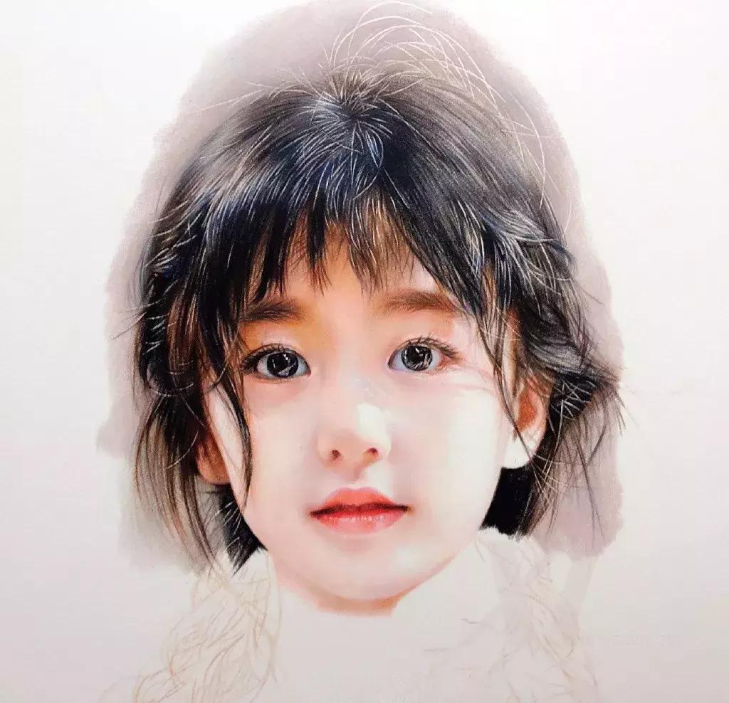 惊艳的彩铅画兔子,惊艳唯美的彩铅画