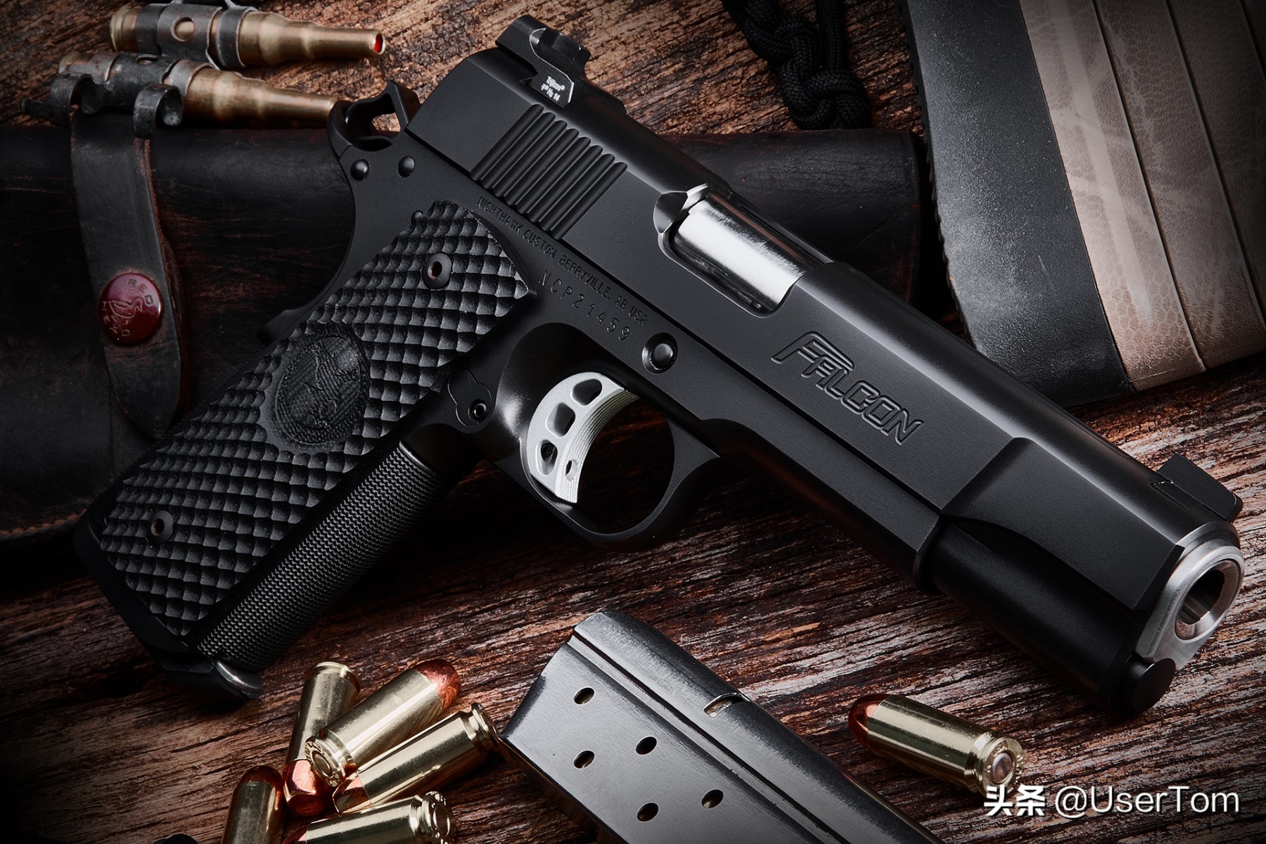 德国夜鹰左轮手枪图片,夜鹰雌鹰1911手枪