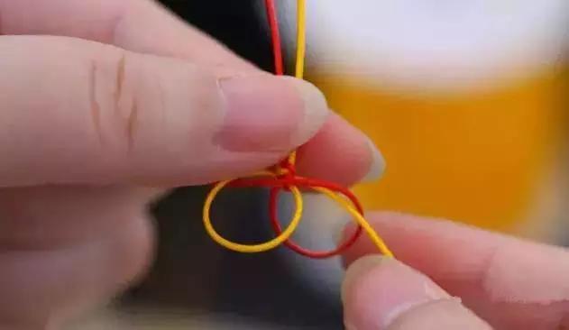 手编绳吊坠怎么打结,四股手编绳打结收尾