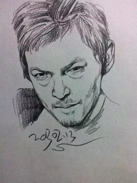 人物速写肖像画,速写是看一眼就能画出来的吗