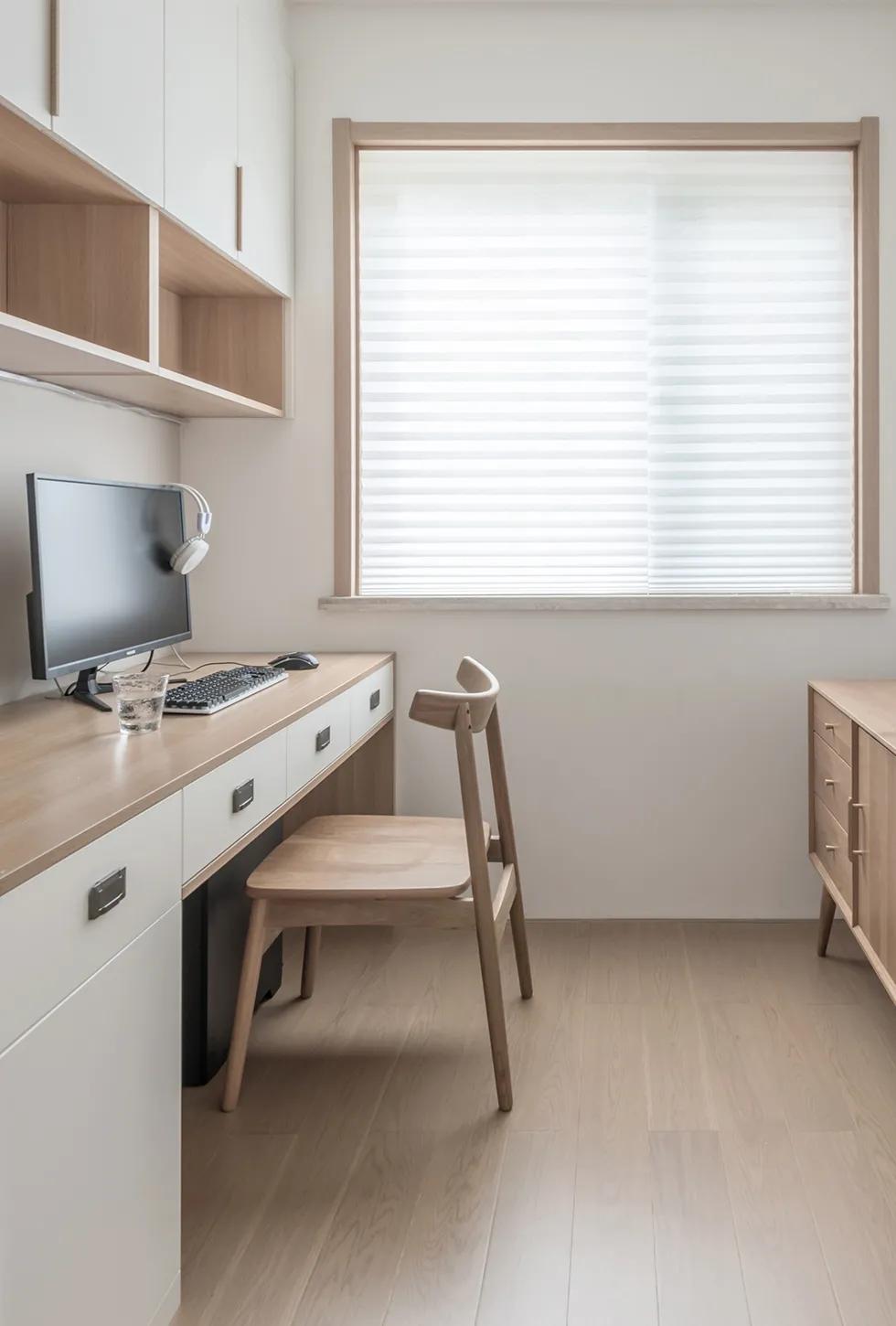 中式风格的精装房改轻奢,精装房微改极简原木风