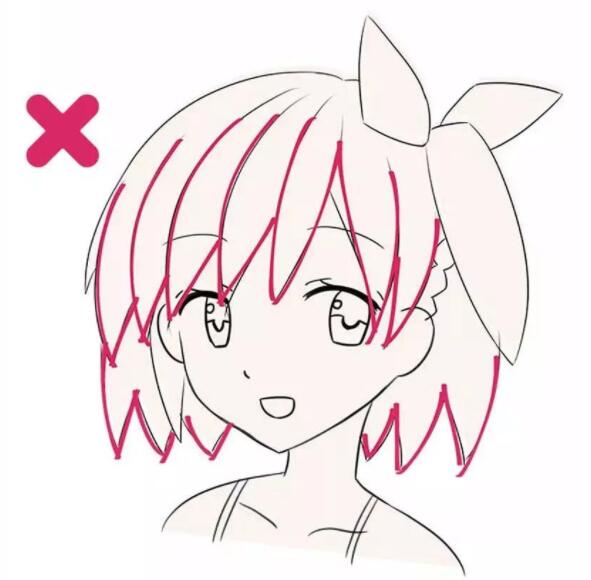 幼儿画头发怎么画,画完脸型怎么画头发