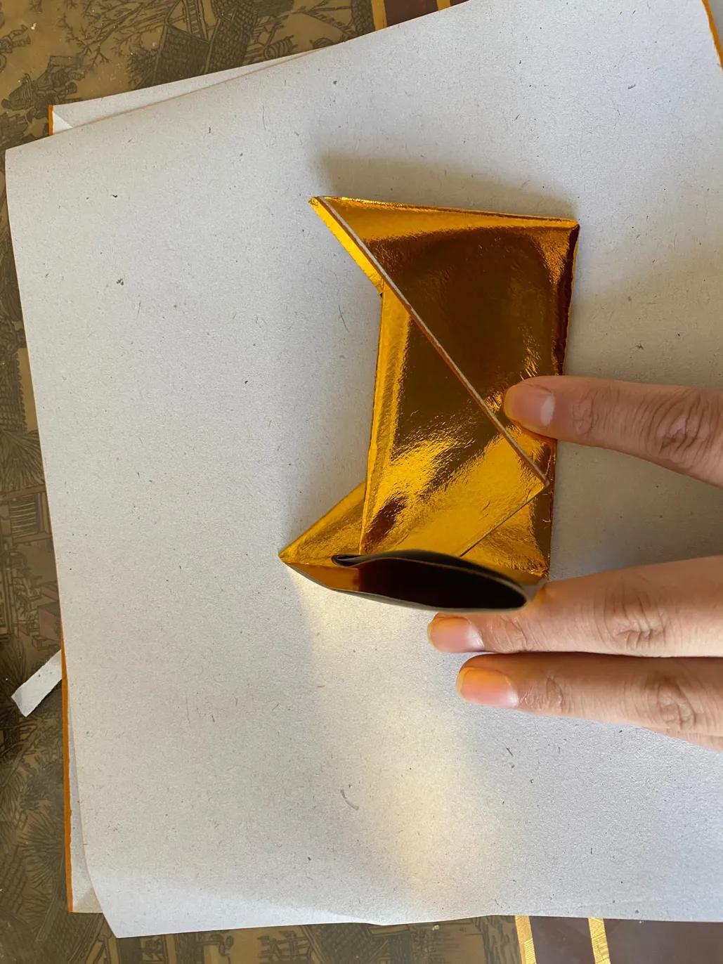 拜神叠元宝简单方法,祭祖元宝怎么叠最简单图解