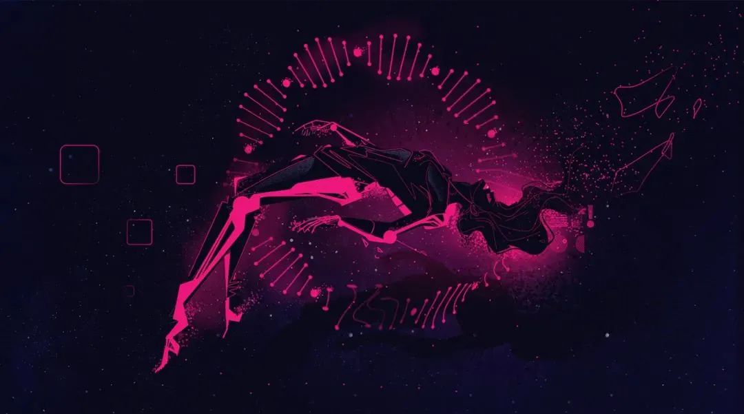 画面冲击感强烈的插画,这种手绘插画是用什么笔画的