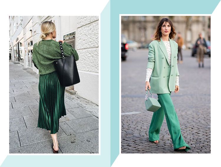 绿色怎么穿更优雅,第一次发现绿色可以穿得这么迷人