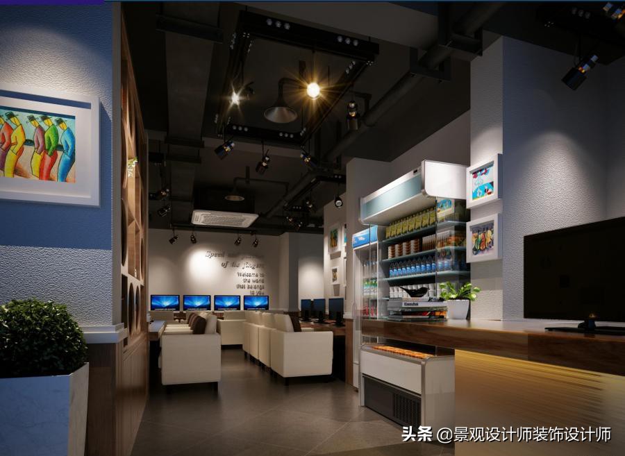 网咖设计效果图,网咖设计图哪找