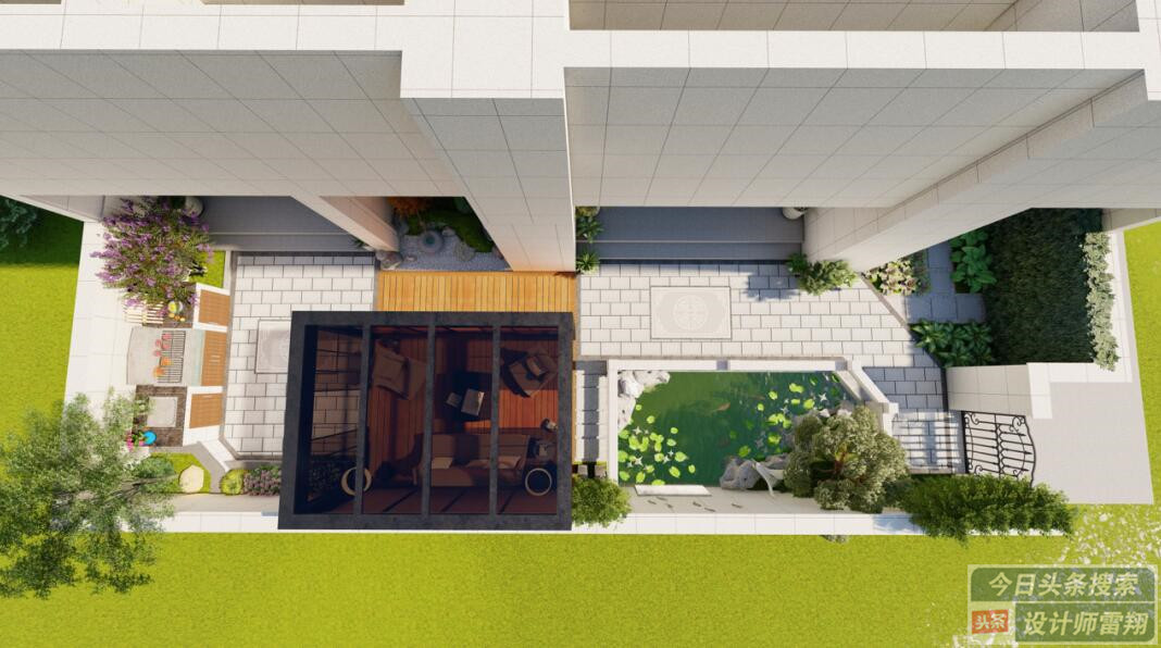 小庭院设计烧烤区,小露台种菜烧烤设计