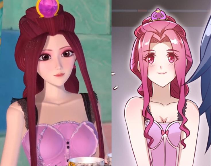 叶罗丽精灵梦第9季孔雀与白光莹,叶罗丽白光莹漫画图