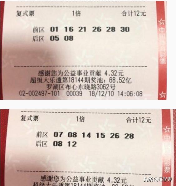 大乐透22144期今日万元票最新晒票,大乐透第18145期后区推荐