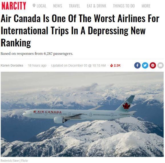 加拿大航空哪个好,加拿大西捷航空和加拿大航空