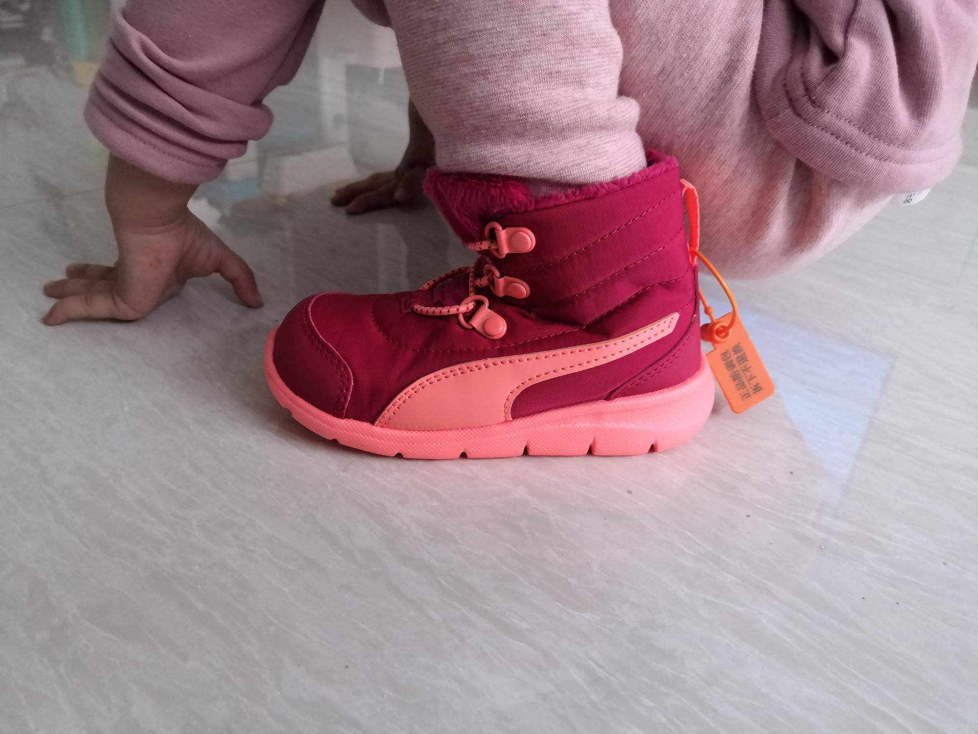 「双十一晒单」踏雪无忧：彪马小童加绒运动靴