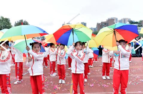 学校超燃运动会献礼建党100周年,师一锦江校区团体操