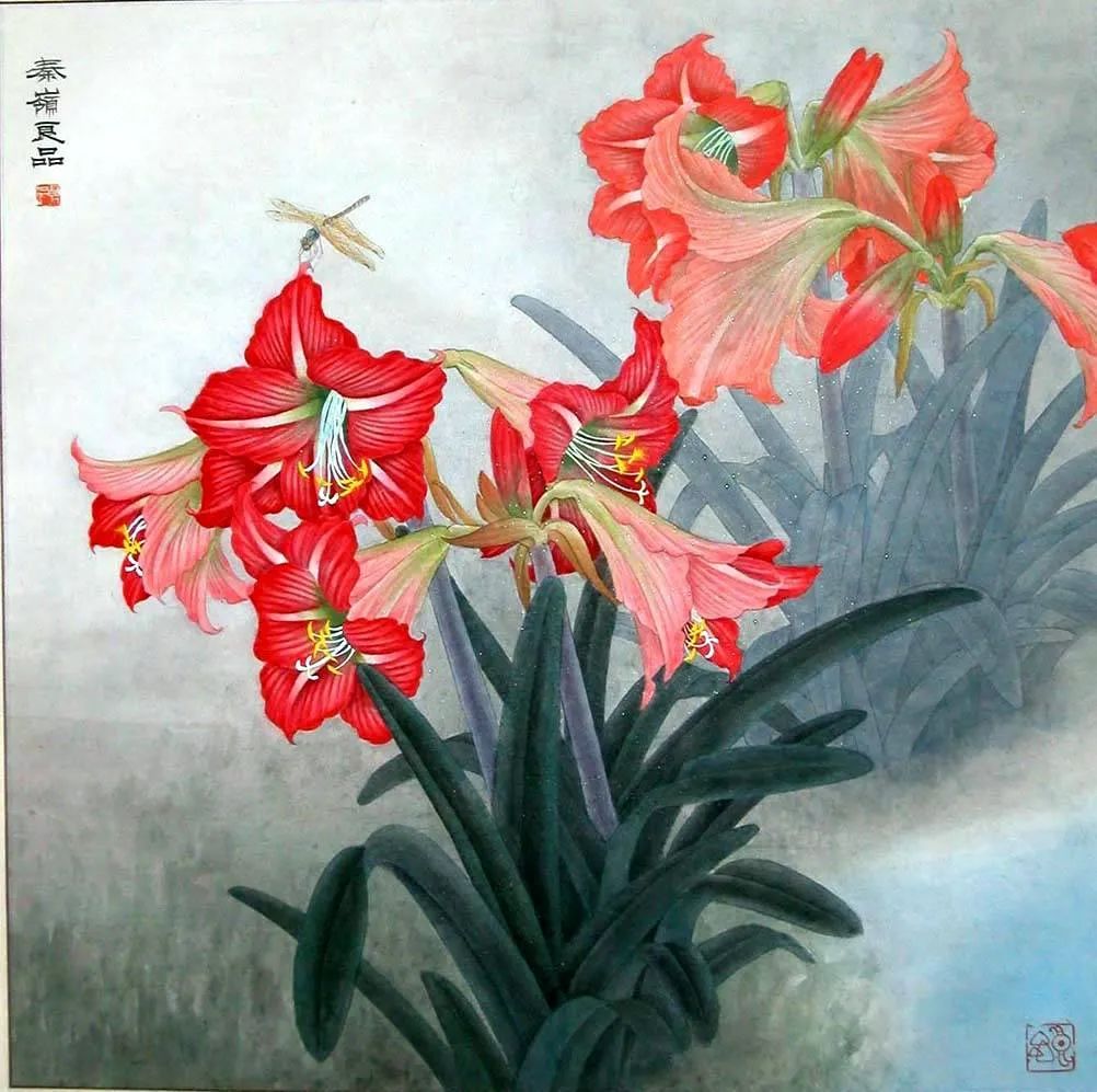 现代工笔重彩人物画,当代工笔重彩人物画