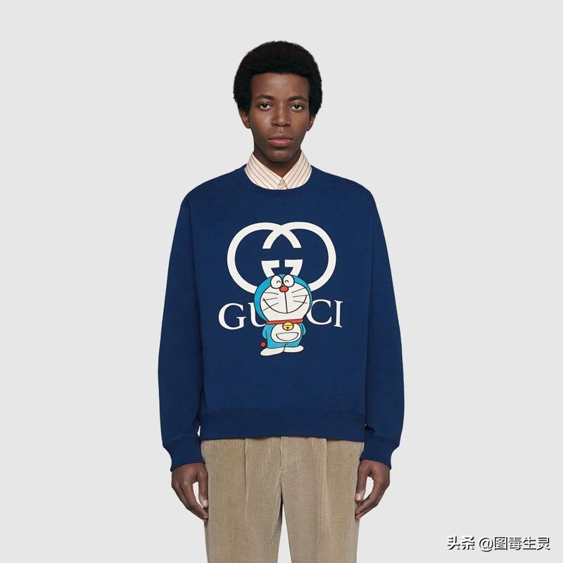 蓝胖子哆啦a梦的图片,哆啦a梦古驰联名蓝胖子