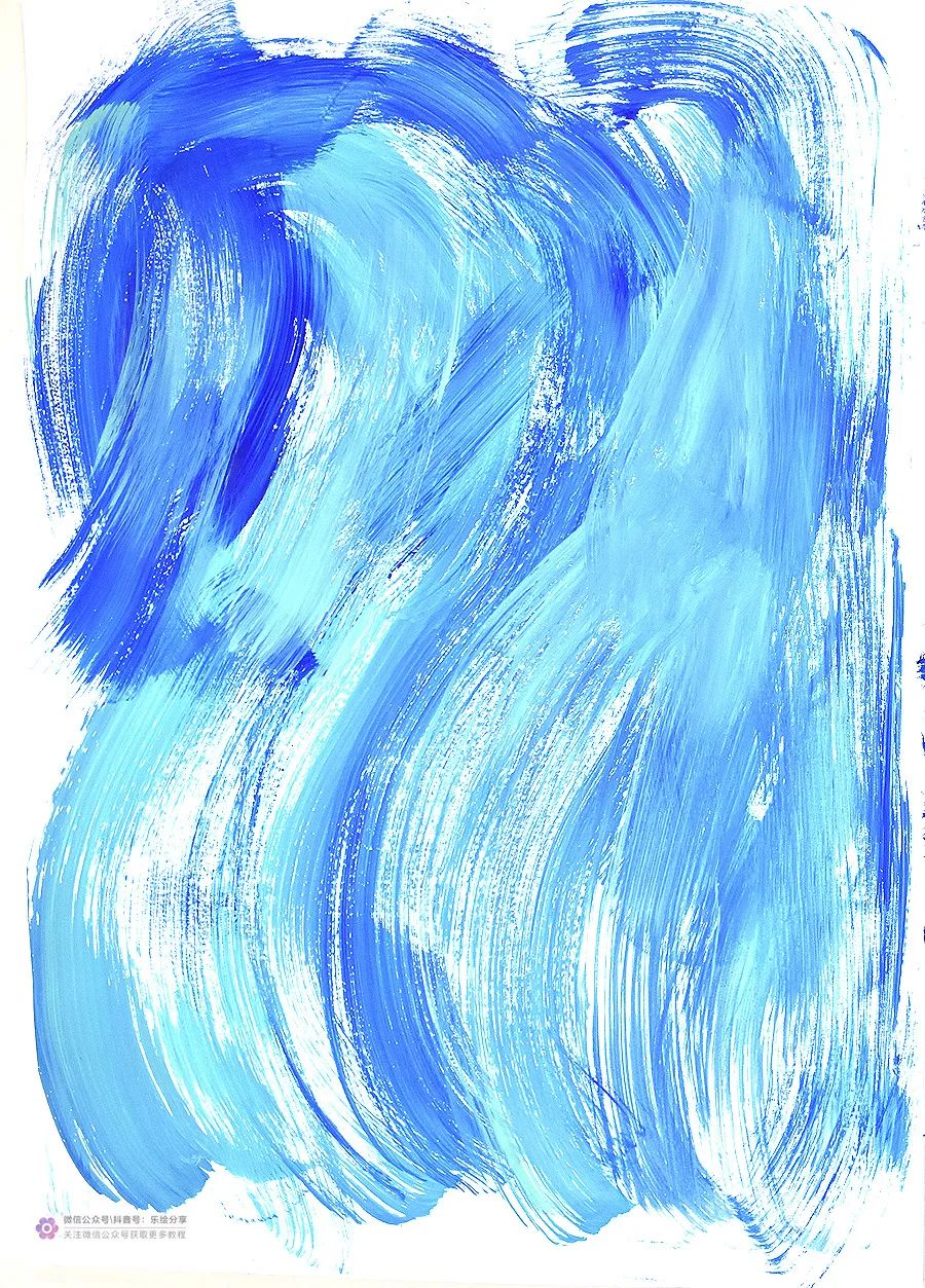 儿童画简单漂亮海洋世界,儿童画教程浪花