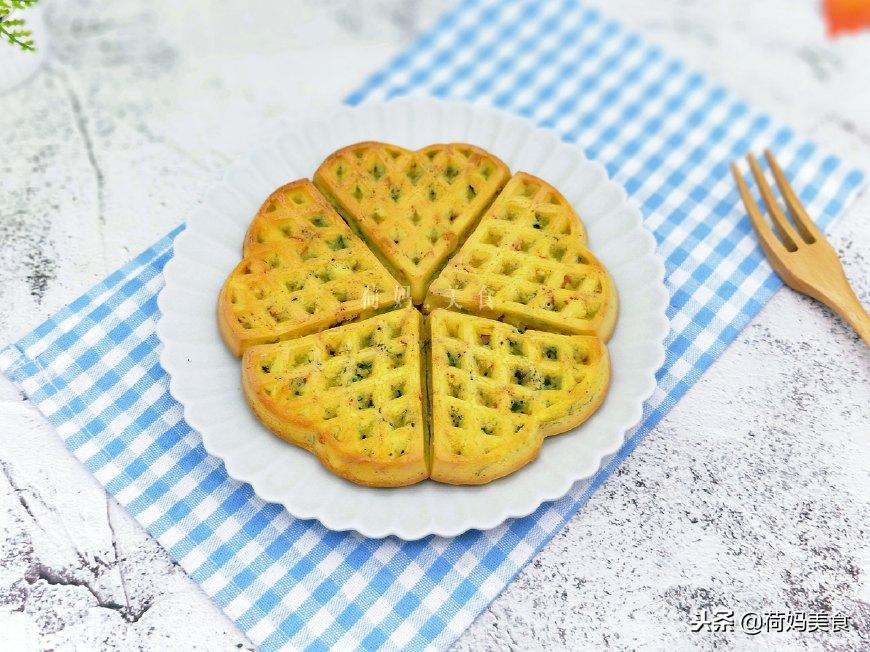 咸味华夫饼的正宗做法,和华夫饼很像的薄脆咸味饼干