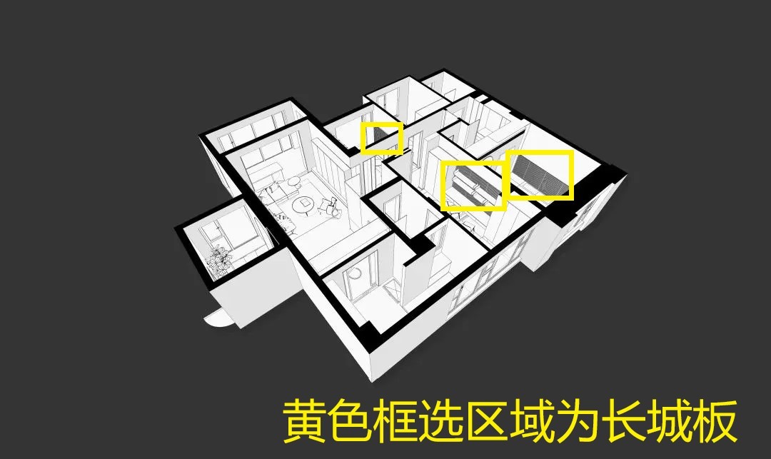 她家140㎡铺设长城板，耐污易清洁，高级还美观，入住很幸福