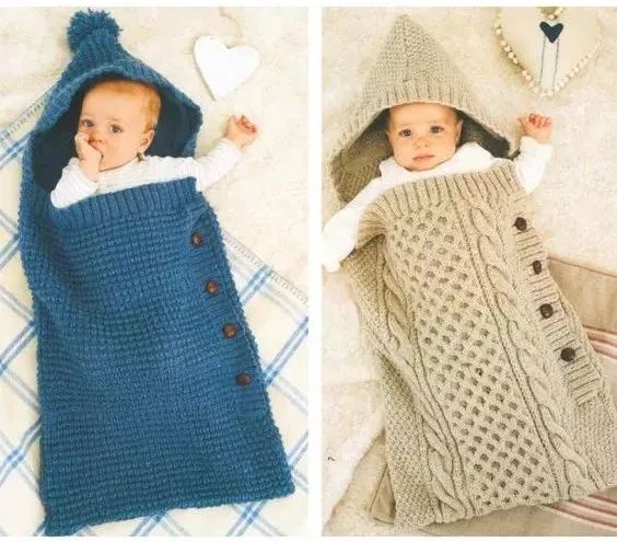 钩儿童睡袋视频教程,毛线睡袋的钩织方法