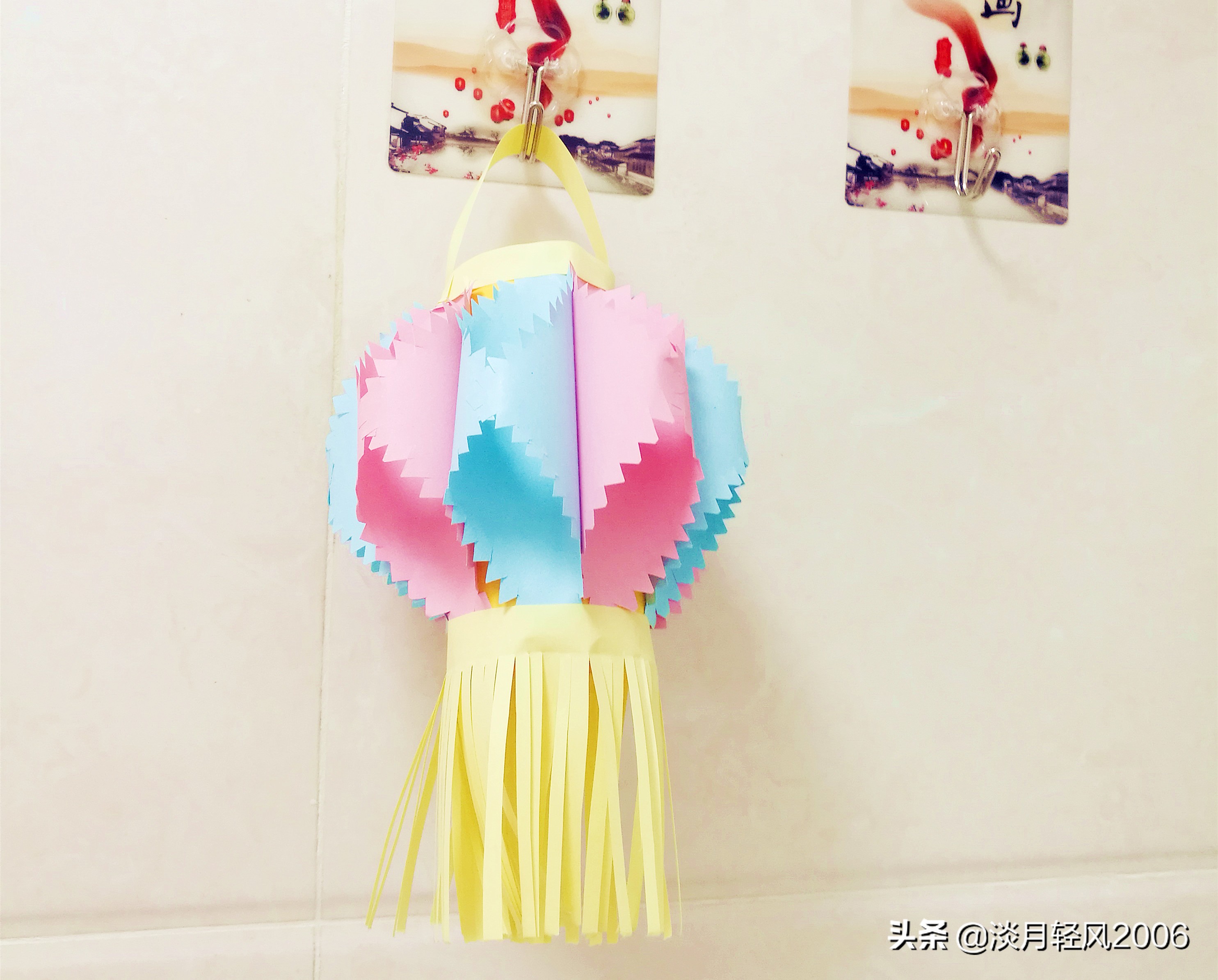 卡纸做花灯手工教程元宵节,用卡纸做元宵节花灯简单又好看