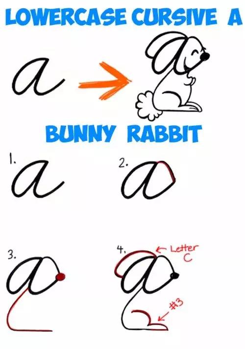 26个英文字母简笔画动物,26个英文字母简笔画顺序
