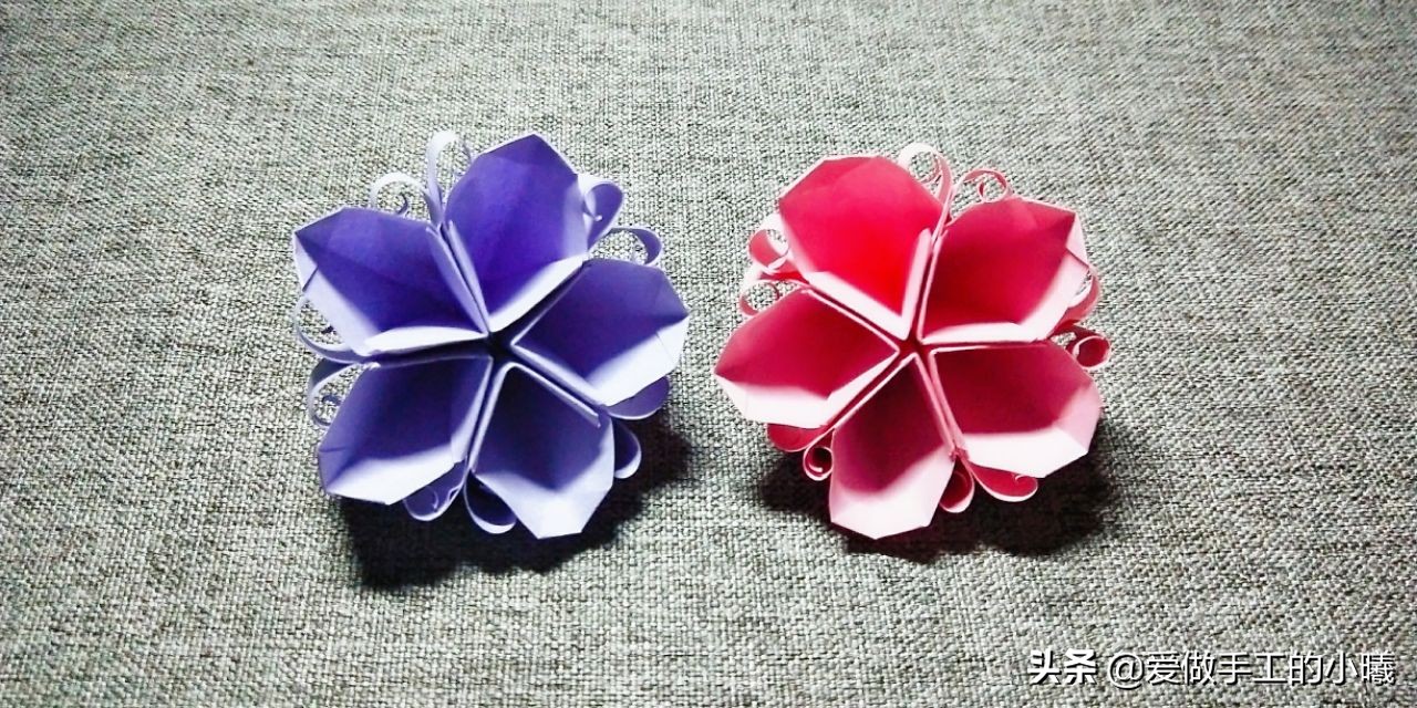 立体花怎么折简单又漂亮,手工折花最简单的五瓣花