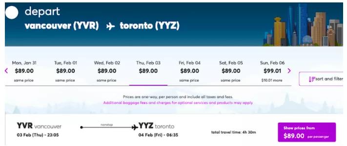 中国飞加拿大经济舱,飞加拿大公务舱机票价格