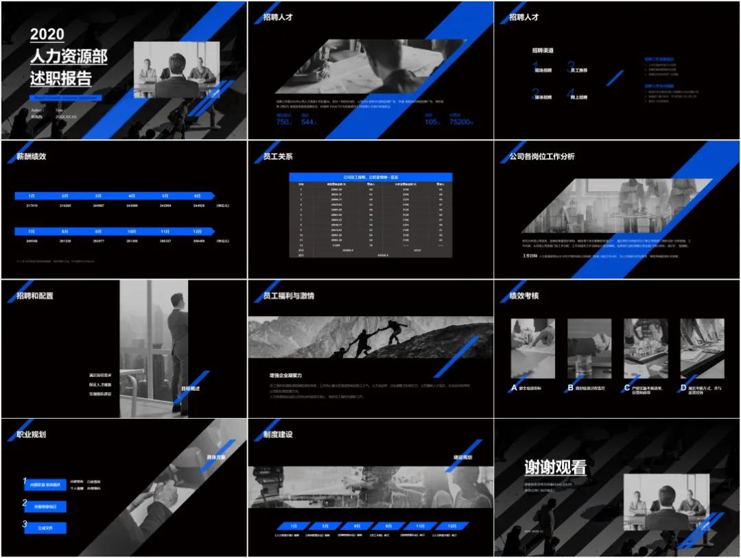 工作亮点展示ppt顶级模板,ppt岗位流程图怎么做