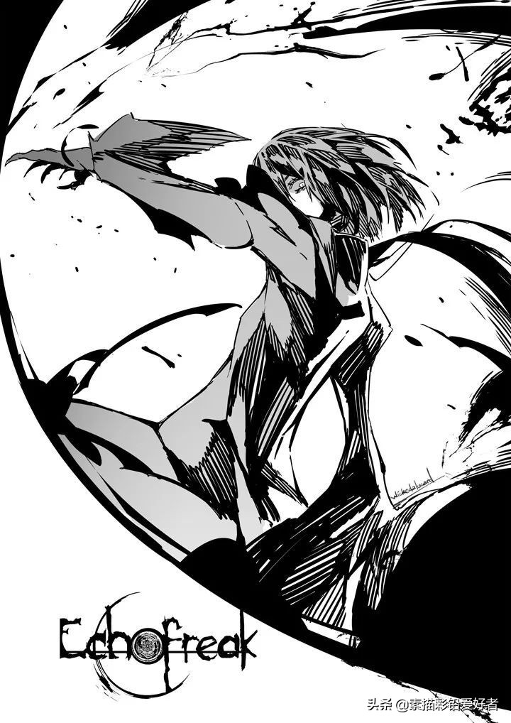 绘画素材|唯美二次元人物线稿，排线临摹练习