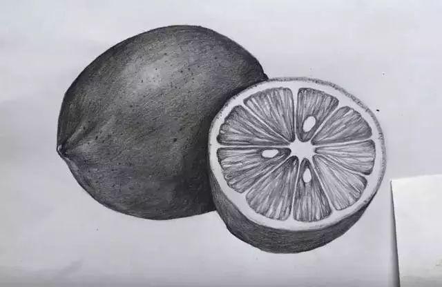 素描彩铅蔬菜画,蔬菜素描画法步骤图