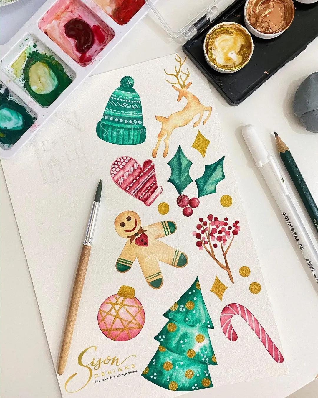 水彩手帐简单教程,水彩笔就能搞定的手账