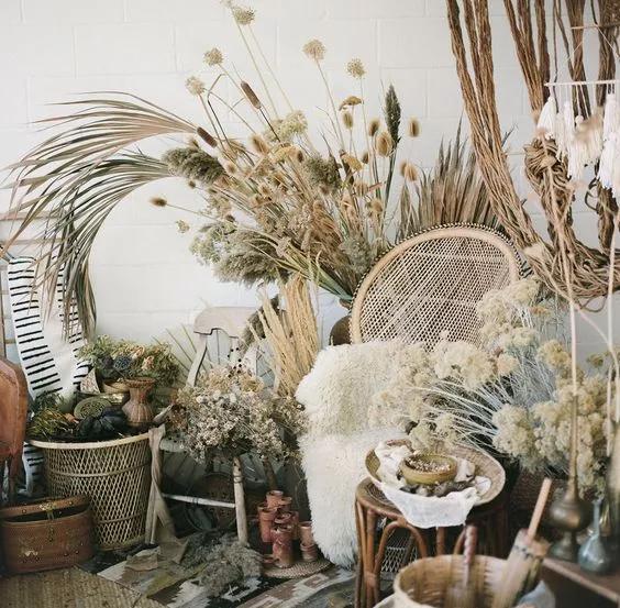 适合干花的装饰,简单的干花装饰