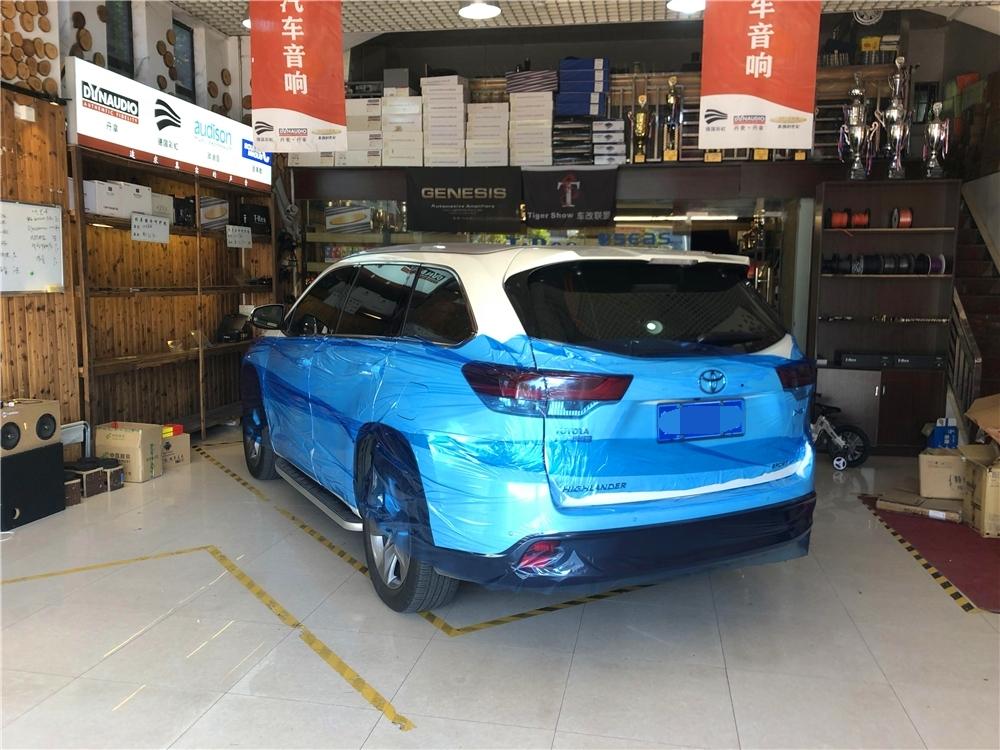 汉兰达改装三分频音响,汉兰达高音改装案例